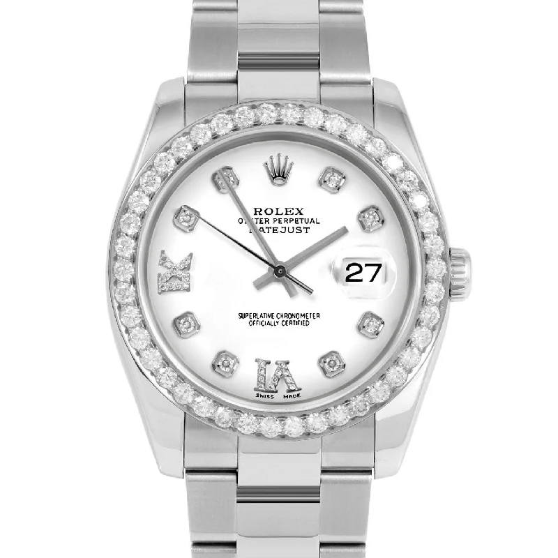 Rolex Datejust 36mm | 116234-WHT-8DR69-25CT-OYS