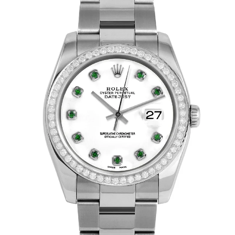 Rolex Datejust 36mm | 116234-WHT-EMD-AM-BDS-OYS