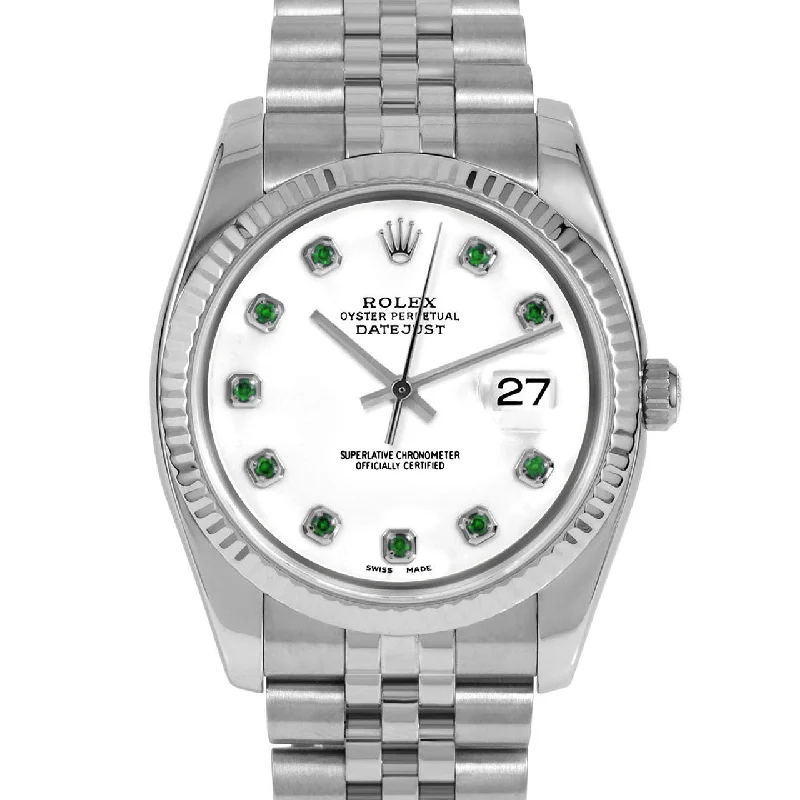 Rolex Datejust 36mm | 116234-WHT-EMD-AM-FLT-JBL