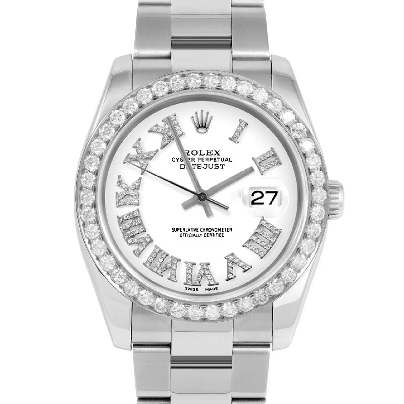 Rolex Datejust 36mm | 116234-WHT-FDR-25CT-OYS