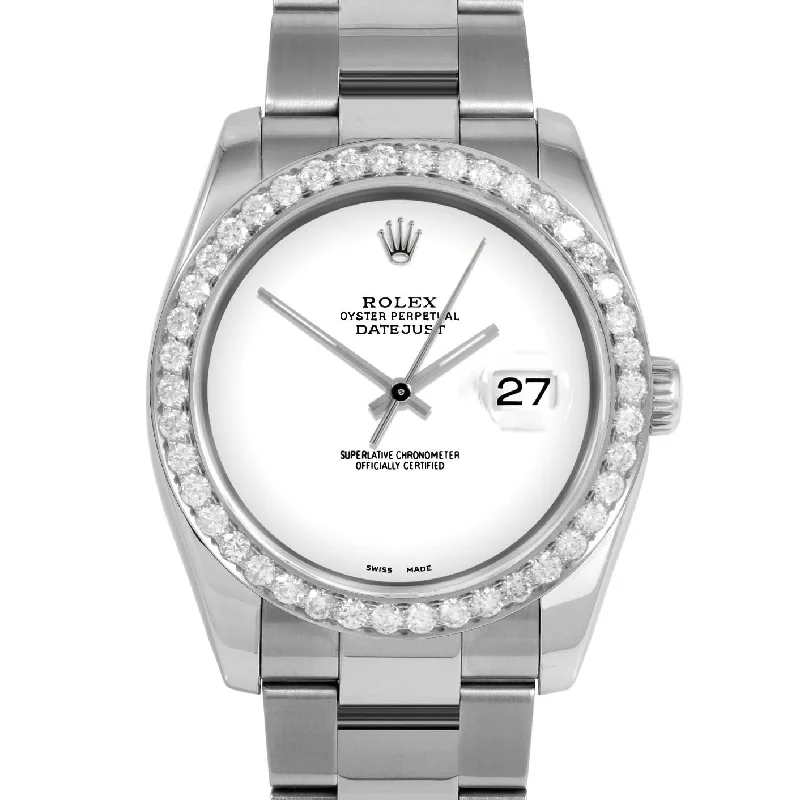 Rolex Datejust 36mm | 116234-WHT-NOHM-25CT-OYS