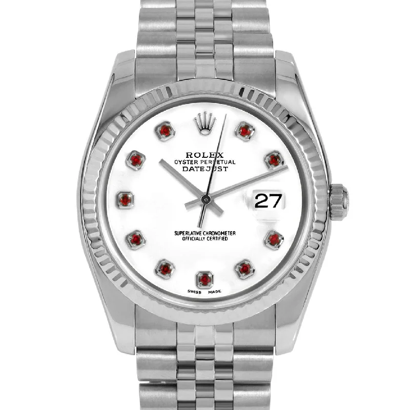 Rolex Datejust 36mm | 116234-WHT-RBY-AM-FLT-JBL