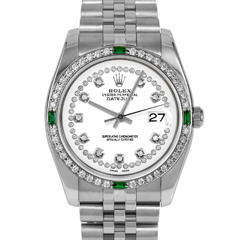 Rolex Datejust 36mm | 116234-WHT-STRD-4EMD-JBL