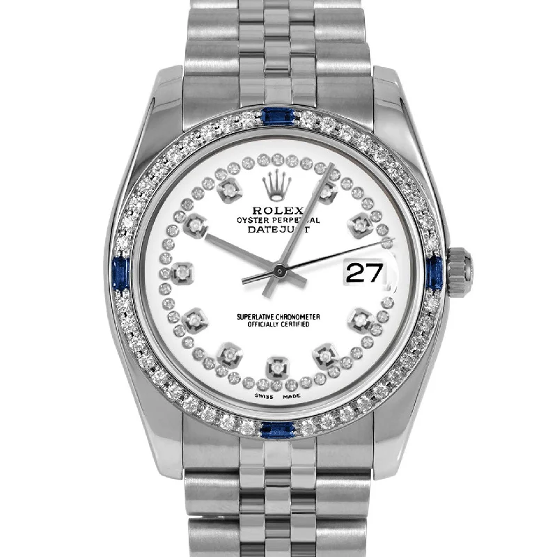 Rolex Datejust 36mm | 116234-WHT-STRD-4SPH-JBL