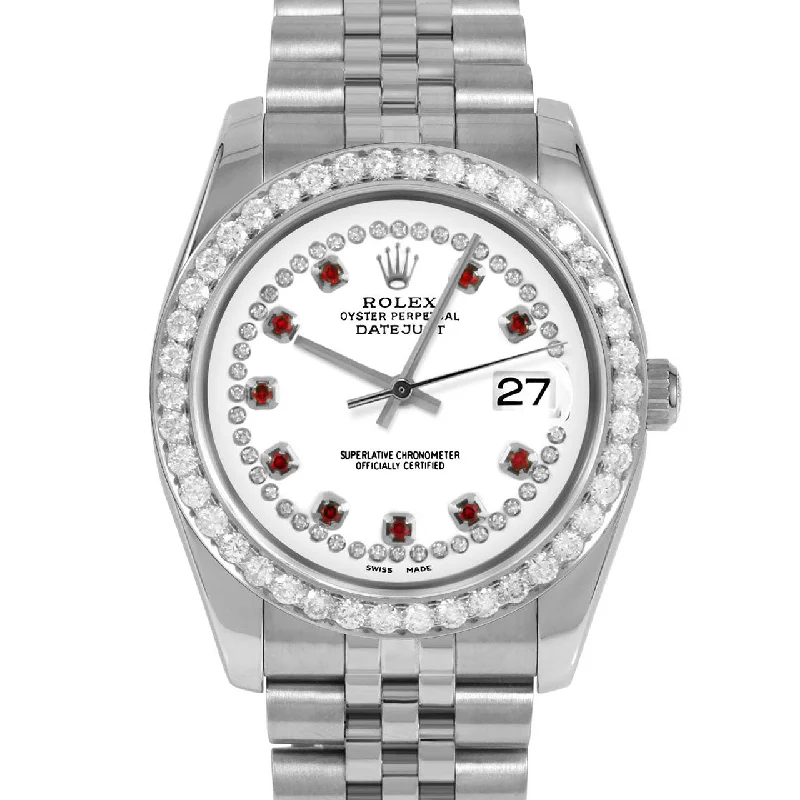 Rolex Datejust 36mm | 116234-WHT-STRR-25CT-JBL