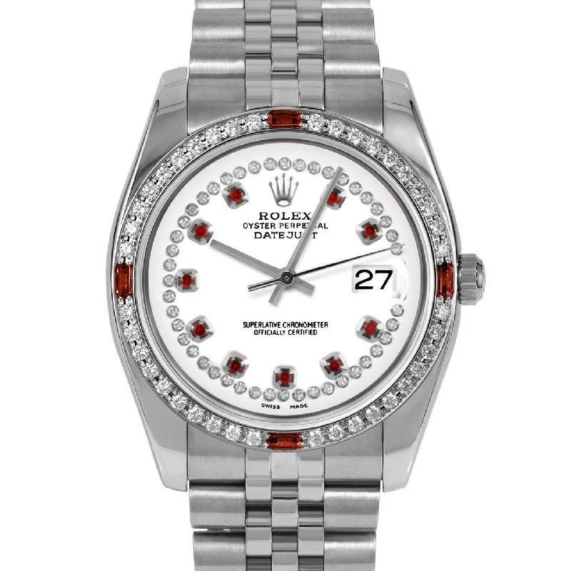 Rolex Datejust 36mm | 116234-WHT-STRR-4RBY-JBL