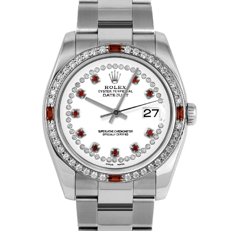 Rolex Datejust 36mm | 116234-WHT-STRR-4RBY-OYS