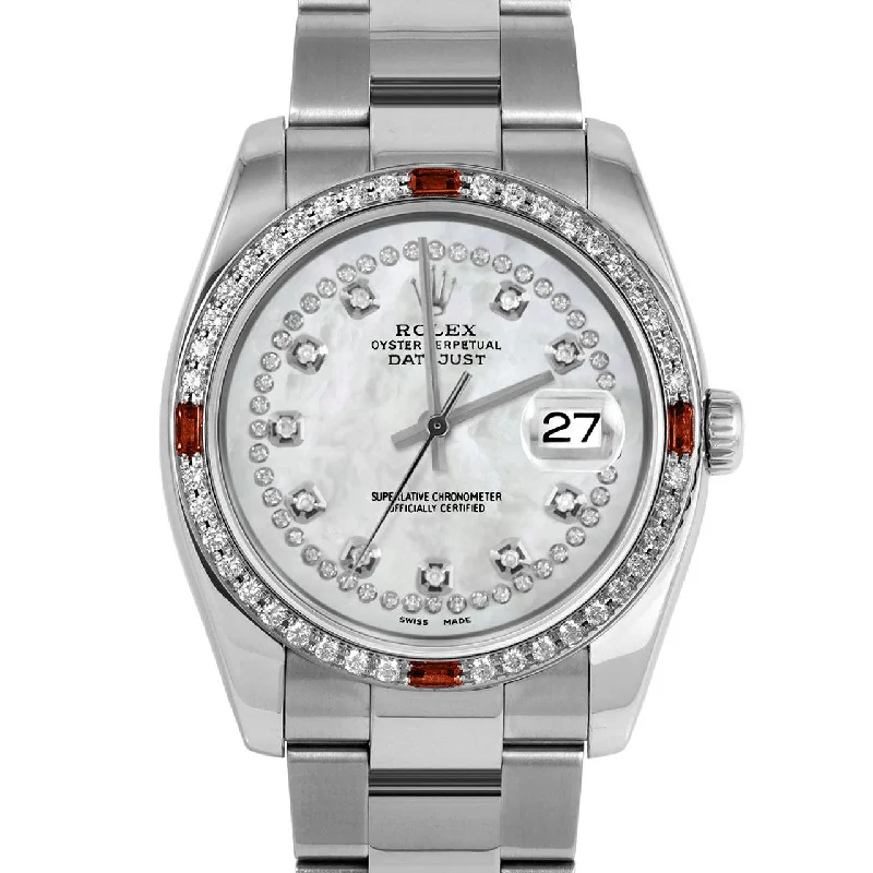 Rolex Datejust 36mm | 116234-WMOP-STRD-4RBY-OYS