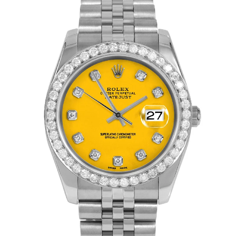 Rolex Datejust 36mm | 116234-YLW-DIA-AM-25CT-JBL