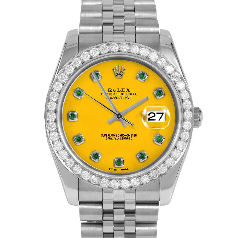 Rolex Datejust 36mm | 116234-YLW-EMD-AM-25CT-JBL