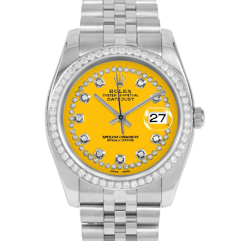 Rolex Datejust 36mm | 116234-YLW-STRD-BDS-JBL