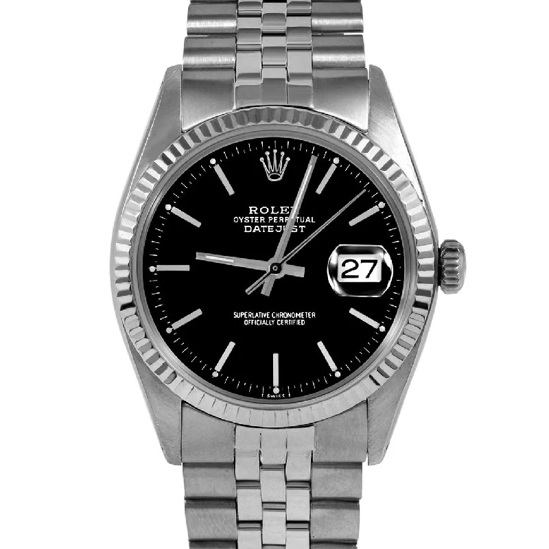 Rolex Datejust 36mm | 1601-SS-BLK-STK-FLT-JBL