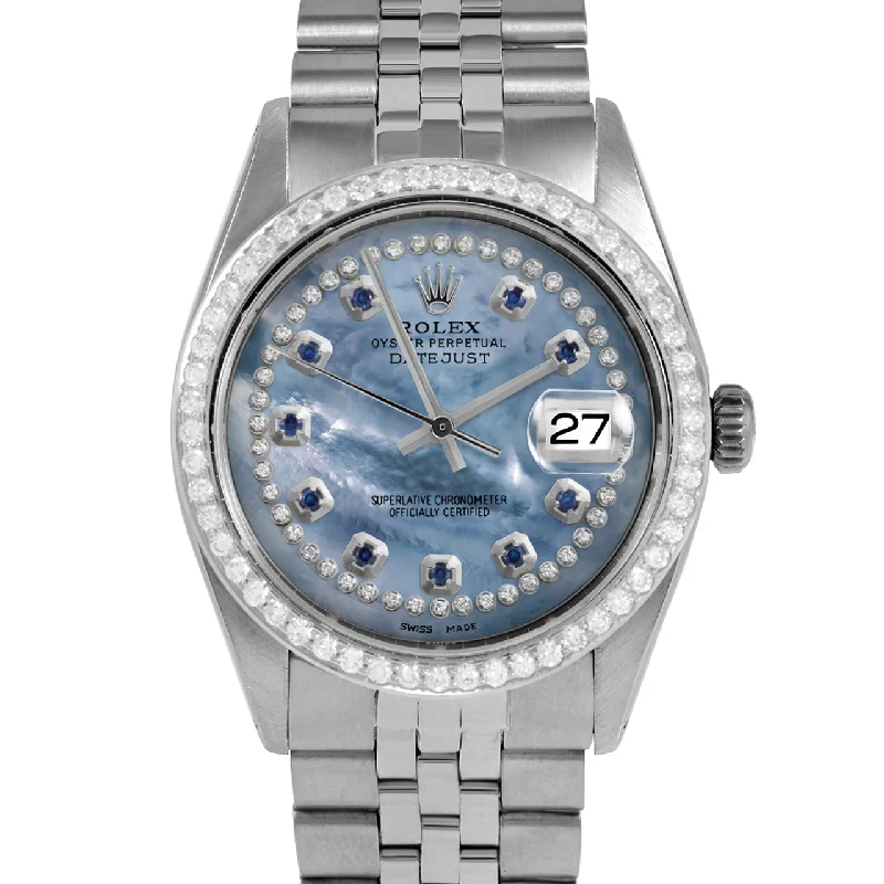 Rolex Datejust 36mm | 1601-SS-BLMOP-STRS-BDS-JBL