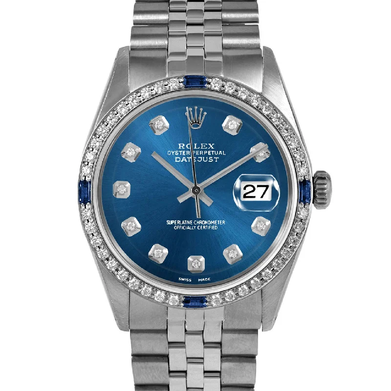 Rolex Datejust 36mm | 1601-SS-BLU-DIA-AM-4SPH-JBL