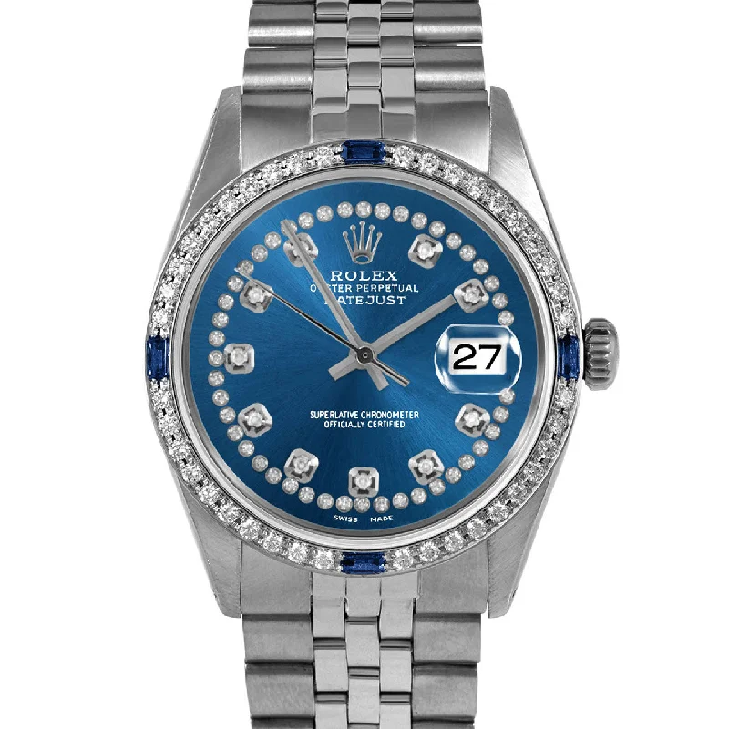 Rolex Datejust 36mm | 1601-SS-BLU-STRD-4SPH-JBL