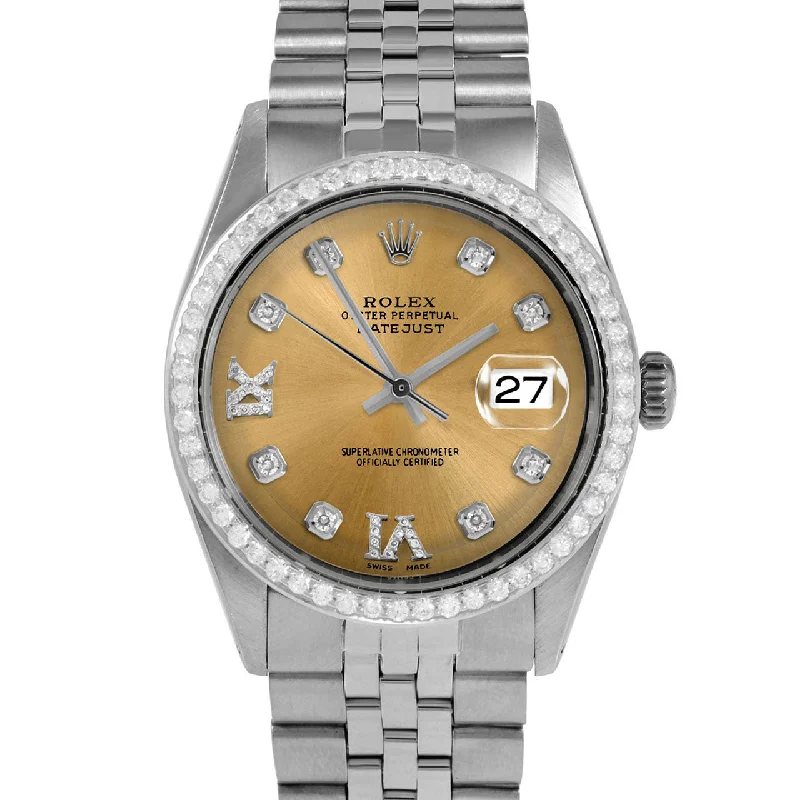 Rolex Datejust 36mm | 1601-SS-CHM-8DR69-BDS-JBL