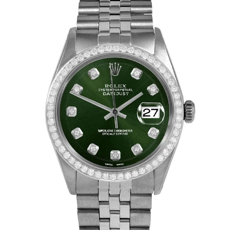 Rolex Datejust 36mm | 1601-SS-GRN-DIA-AM-BDS-JBL