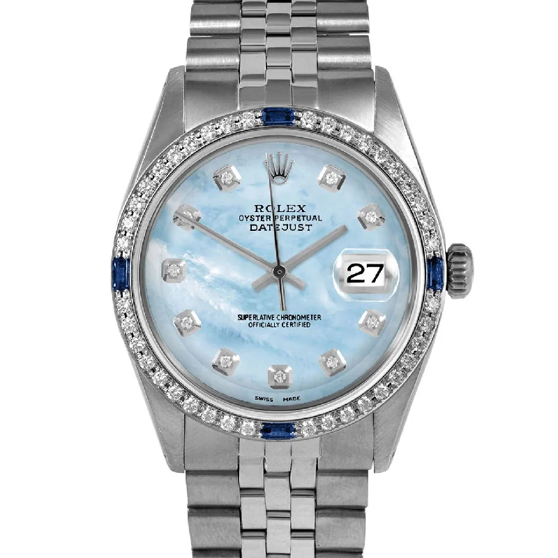 Rolex Datejust 36mm | 1601-SS-LBMOP-DIA-AM-4SPH-JBL