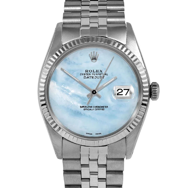 Rolex Datejust 36mm | 1601-SS-LBMOP-NOHM-FLT-JBL