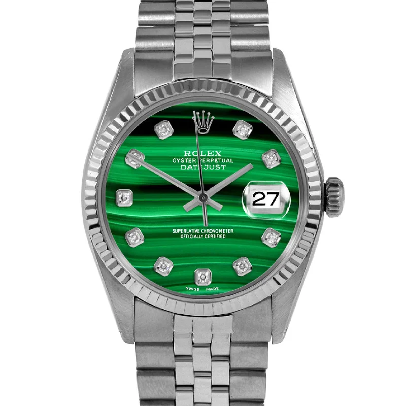 Rolex Datejust 36mm | 1601-SS-MLC-DIA-AM-FLT-JBL