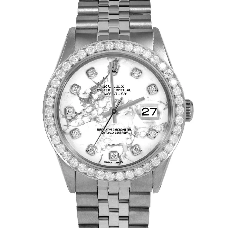 Rolex Datejust 36mm | 1601-SS-MRB-DIA-AM-25CT-JBL