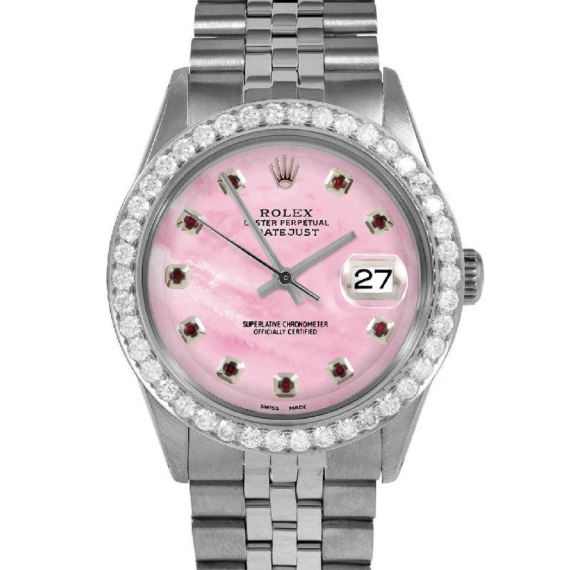 Rolex Datejust 36mm | 1601-SS-PMOP-RBY-AM-25CT-JBL