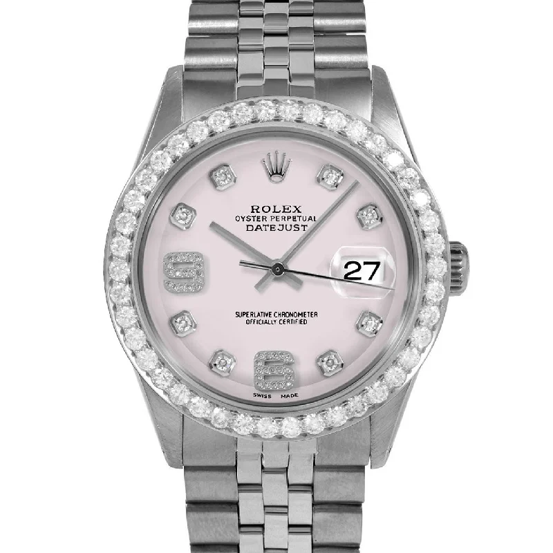 Rolex Datejust 36mm | 1601-SS-PNK-8DA69-25CT-JBL