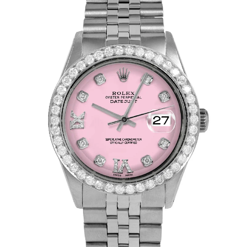 Rolex Datejust 36mm | 1601-SS-PNK-8DR69-25CT-JBL