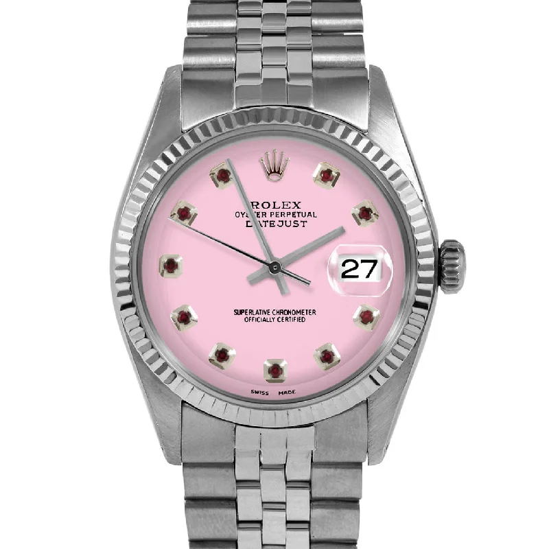 Rolex Datejust 36mm | 1601-SS-PNK-RBY-AM-FLT-JBL