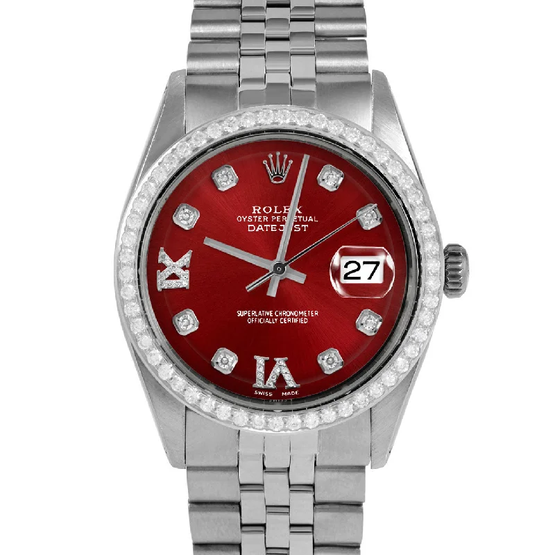 Rolex Datejust 36mm | 1601-SS-RED-8DR69-BDS-JBL