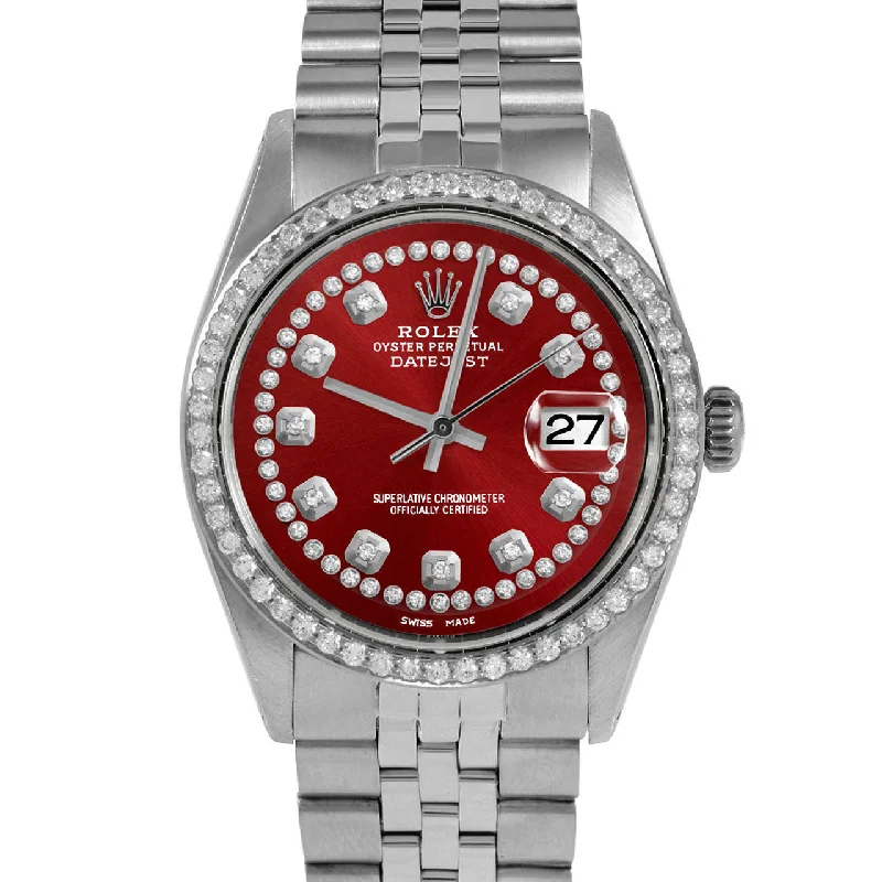 Rolex Datejust 36mm | 1601-SS-RED-STRD-BDS-JBL