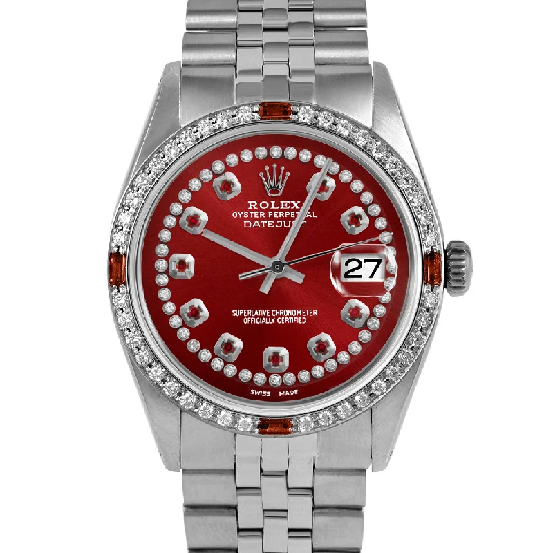 Rolex Datejust 36mm | 1601-SS-RED-STRR-4RBY-JBL