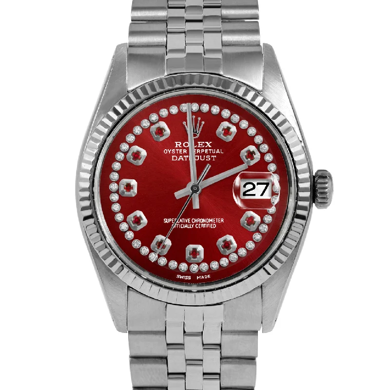 Rolex Datejust 36mm | 1601-SS-RED-STRR-FLT-JBL