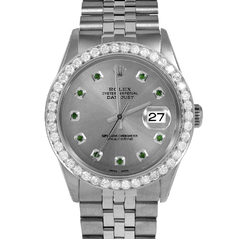 Rolex Datejust 36mm | 1601-SS-SLT-EMD-AM-25CT-JBL