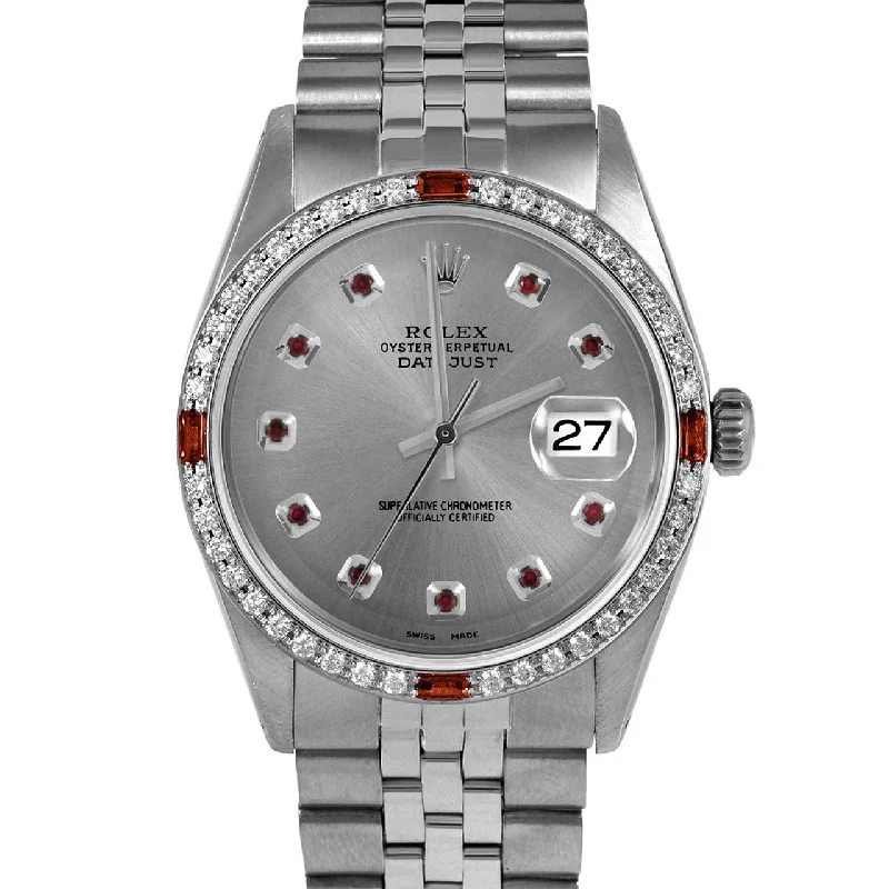 Rolex Datejust 36mm | 1601-SS-SLT-RBY-AM-4RBY-JBL