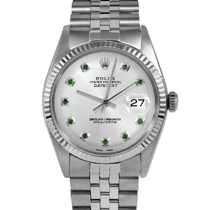 Rolex Datejust 36mm | 1601-SS-SLV-EMD-AM-FLT-JBL