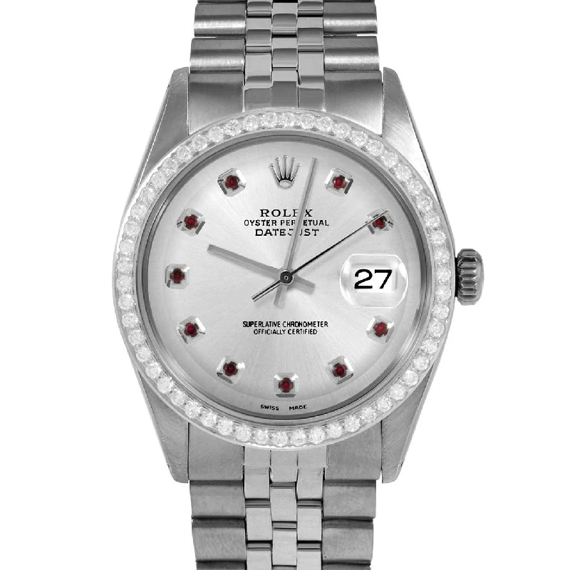 Rolex Datejust 36mm | 1601-SS-SLV-RBY-AM-BDS-JBL