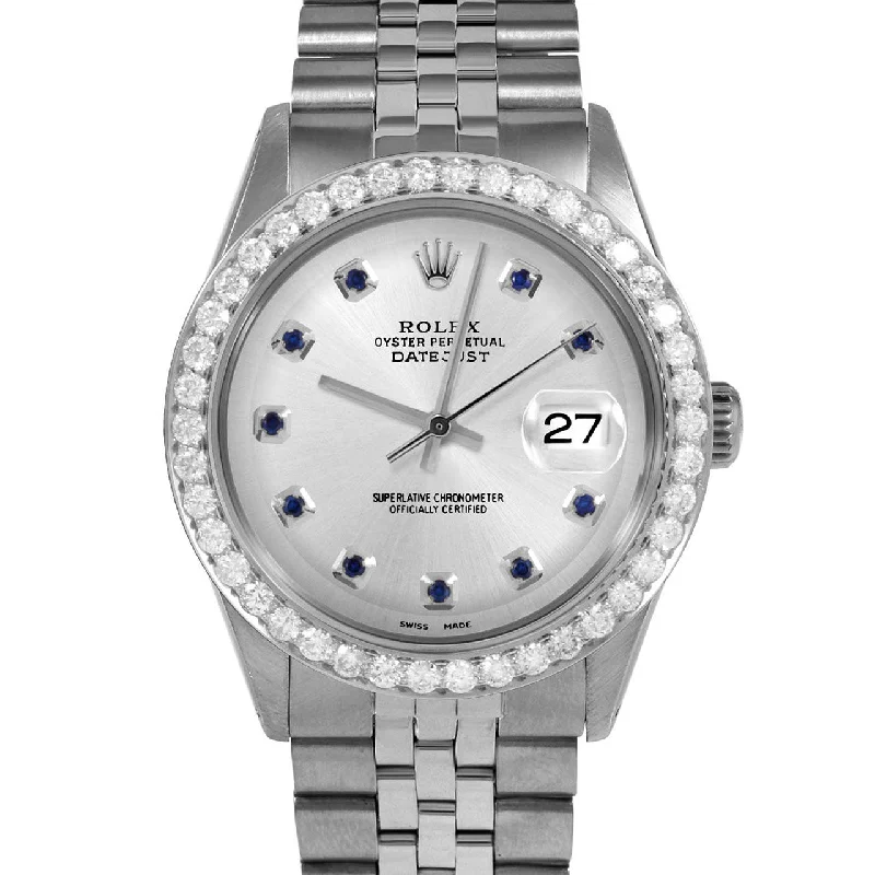 Rolex Datejust 36mm | 1601-SS-SLV-SPH-AM-25CT-JBL