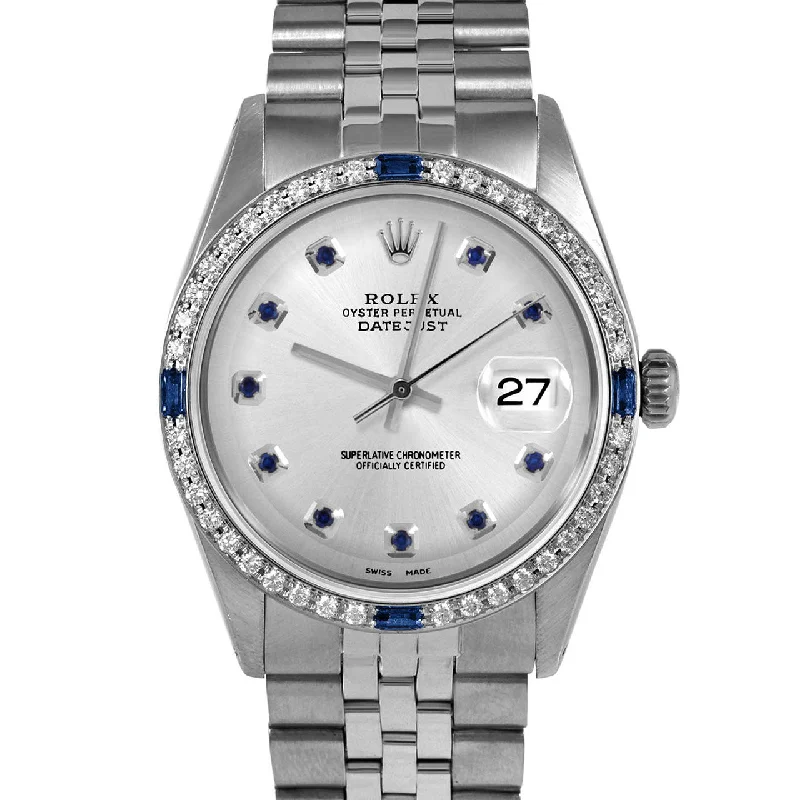 Rolex Datejust 36mm | 1601-SS-SLV-SPH-AM-4SPH-JBL