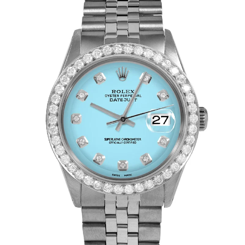 Rolex Datejust 36mm | 1601-SS-TRQ-DIA-AM-25CT-JBL