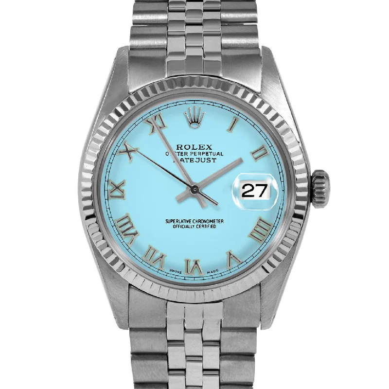 Rolex Datejust 36mm | 1601-SS-TRQ-ROM-FLT-JBL