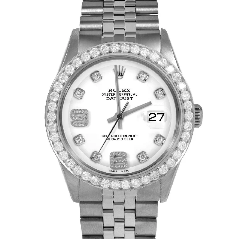 Rolex Datejust 36mm | 1601-SS-WHT-8DA69-25CT-JBL