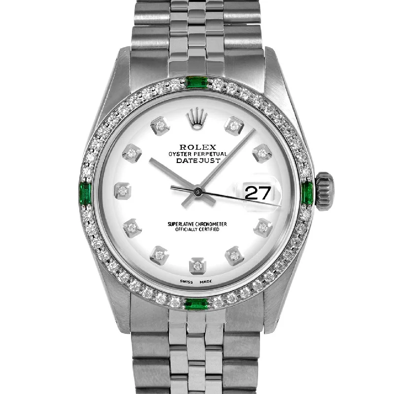 Rolex Datejust 36mm | 1601-SS-WHT-DIA-AM-4EMD-JBL