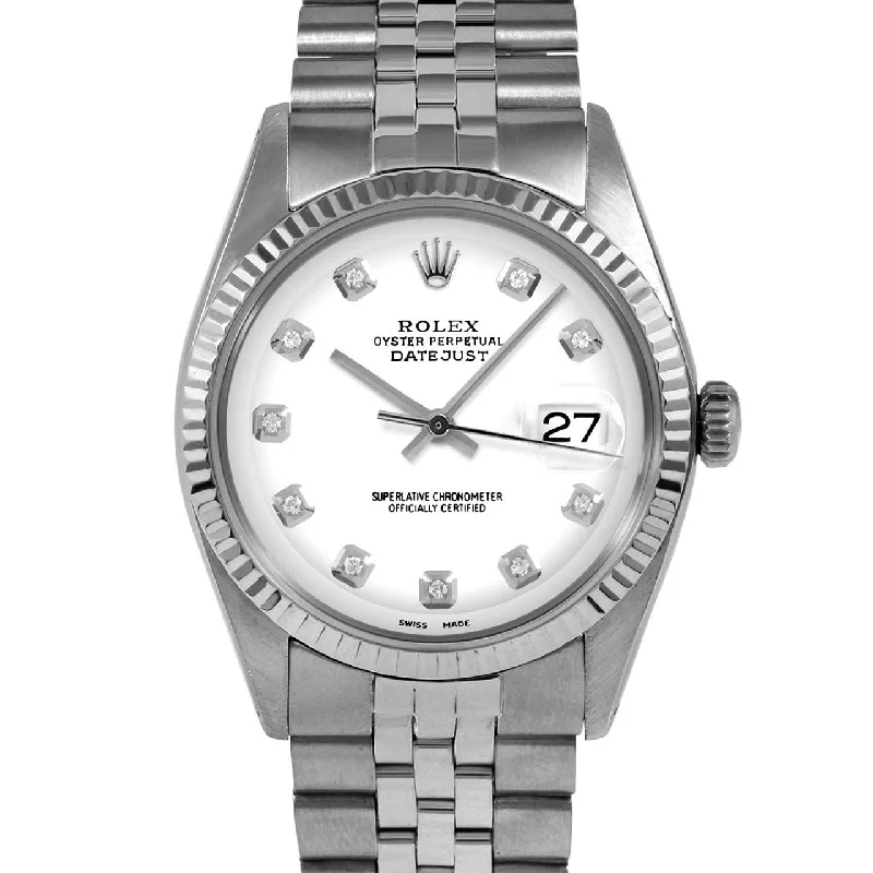 Rolex Datejust 36mm | 1601-SS-WHT-DIA-AM-FLT-JBL