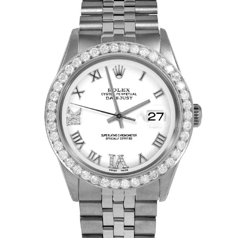 Rolex Datejust 36mm | 1601-SS-WHT-RDR69-25CT-JBL