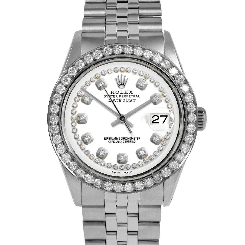 Rolex Datejust 36mm | 1601-SS-WHT-STRD-25CT-JBL