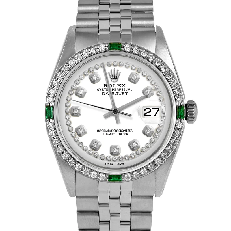 Rolex Datejust 36mm | 1601-SS-WHT-STRD-4EMD-JBL