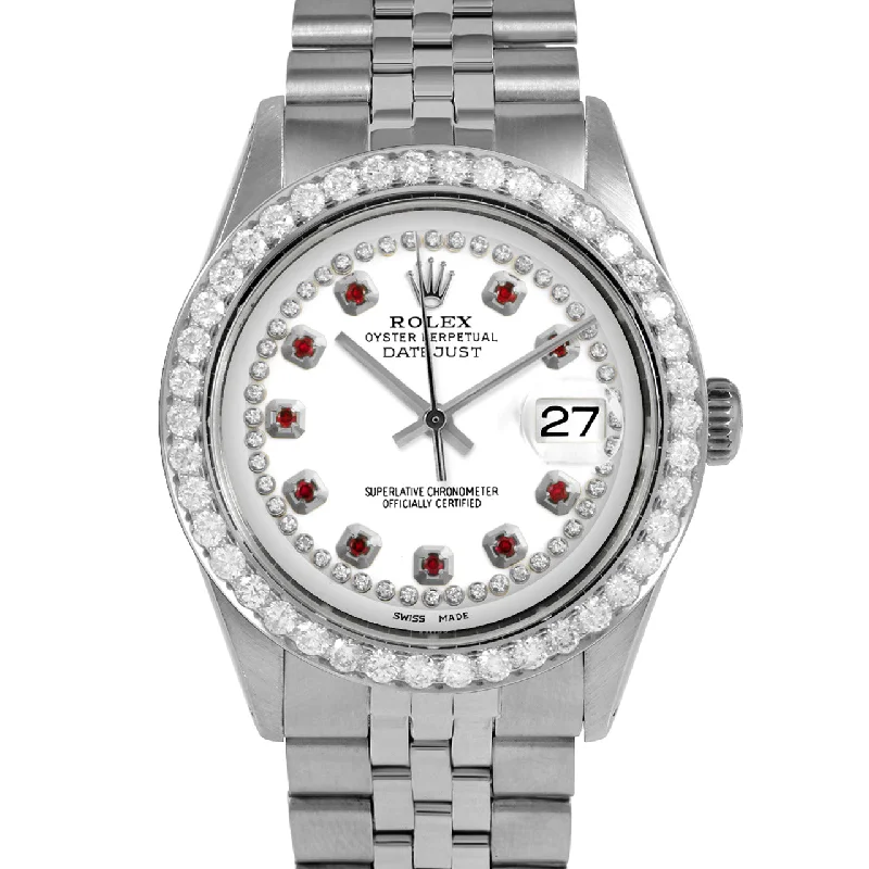 Rolex Datejust 36mm | 1601-SS-WHT-STRR-25CT-JBL