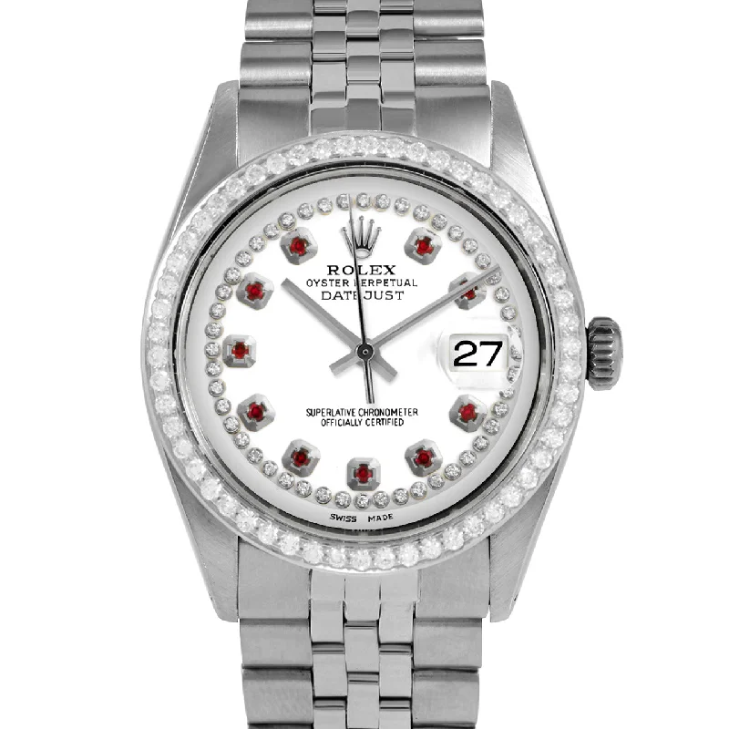 Rolex Datejust 36mm | 1601-SS-WHT-STRR-BDS-JBL