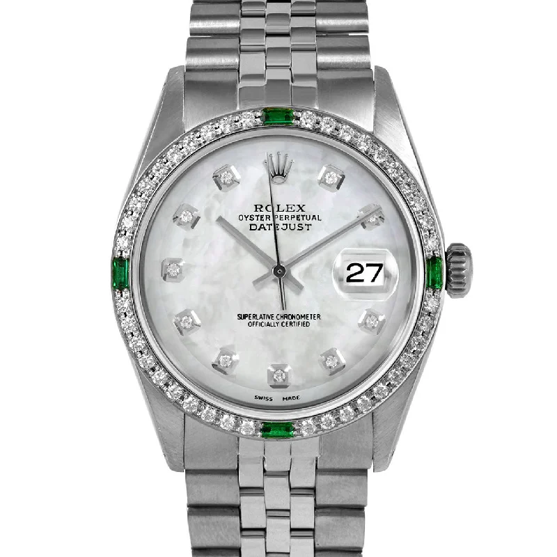 Rolex Datejust 36mm | 1601-SS-WMOP-DIA-AM-4EMD-JBL